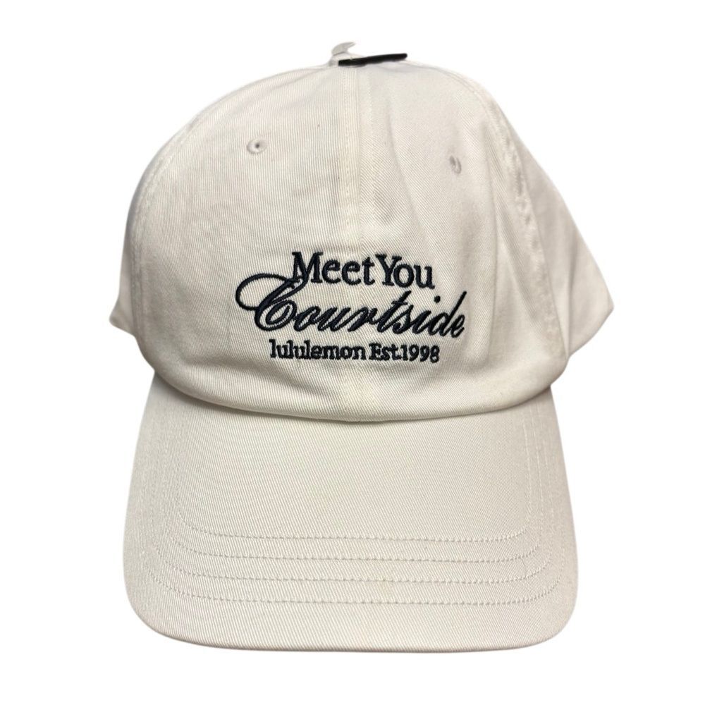 Lululemon Meet You Courtside White Adjustable Dad Hat L/XL
